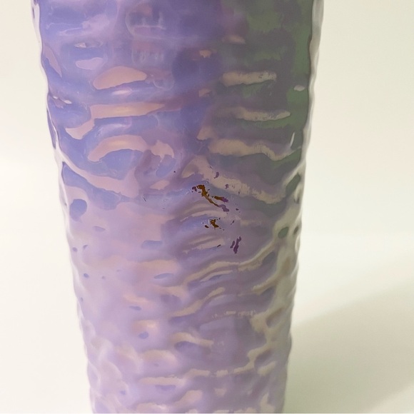 Starbucks Fall 2023 Lilac Purple Pearlescent Wave Glass Cold Cup Tumbler Flaws - Picture 5 of 16